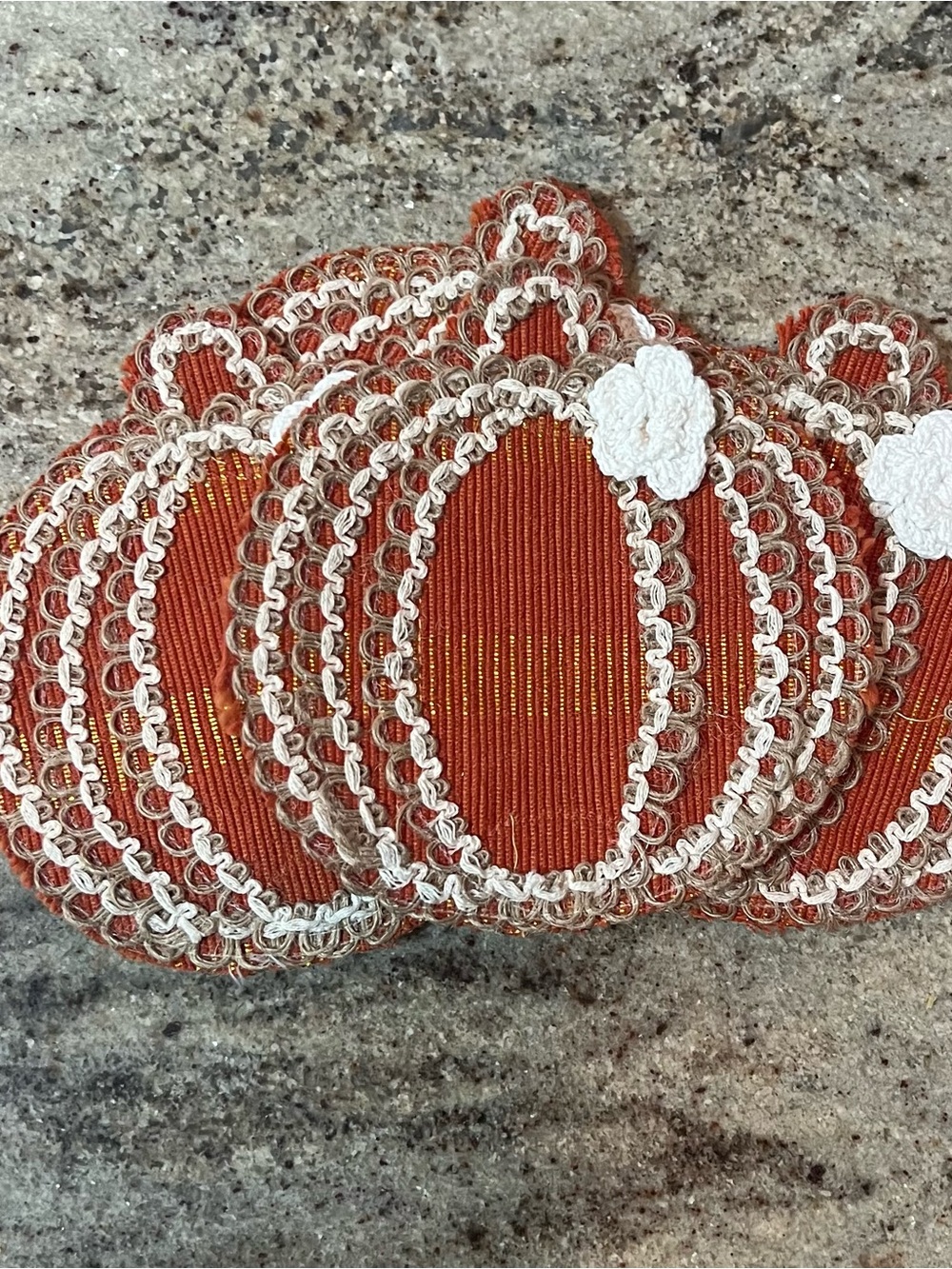 Pumpkin Silverware Holders - Set of 4